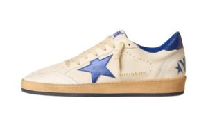 Ball Star bianca con stella e talloncino bluette